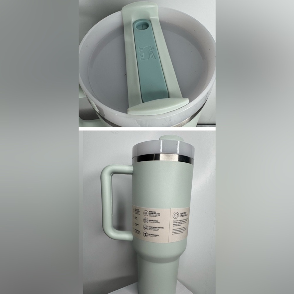 Stanley‎ FlowState Quencher H2.0 Tumbler / 40oz / Color: Mist / light Green - Picture 8 of 9